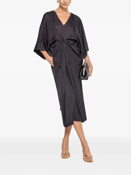 Rochie midi Nissa cu cordon negru