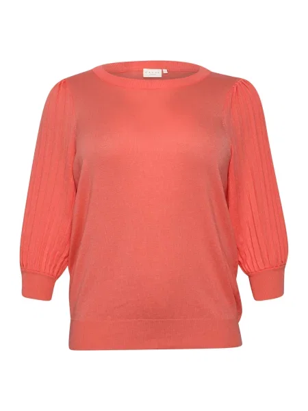 KAFFE CURVE Pulover Loni închis portocaliu