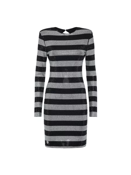 Krótka sukienka Philipp Plein szara