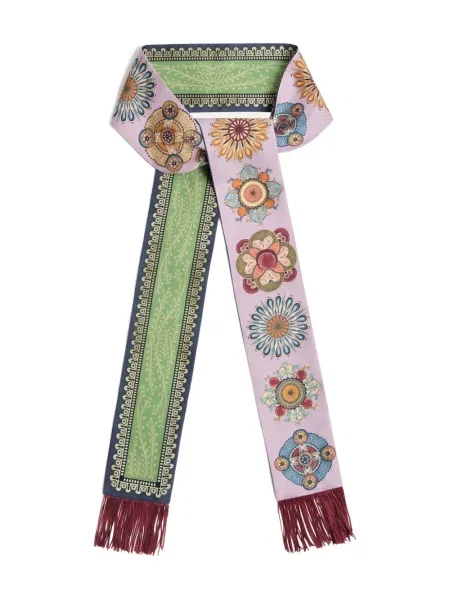 Fular La Doublej cu imagine roz