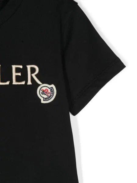 Koszulka dziecięca Moncler Enfant czarna