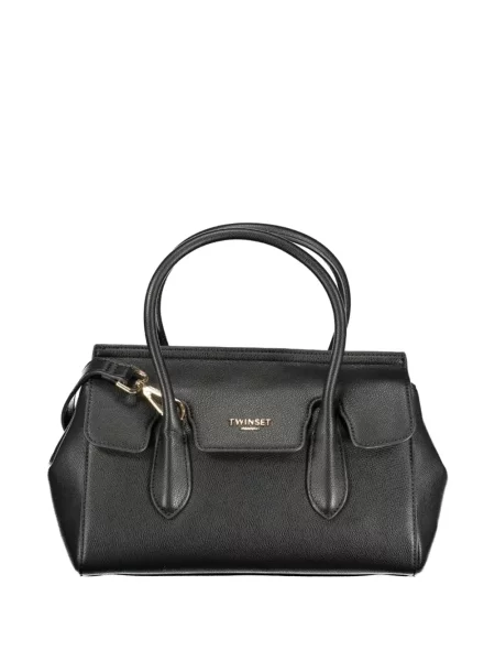 Geantă shopper Twinset cu autograf negru