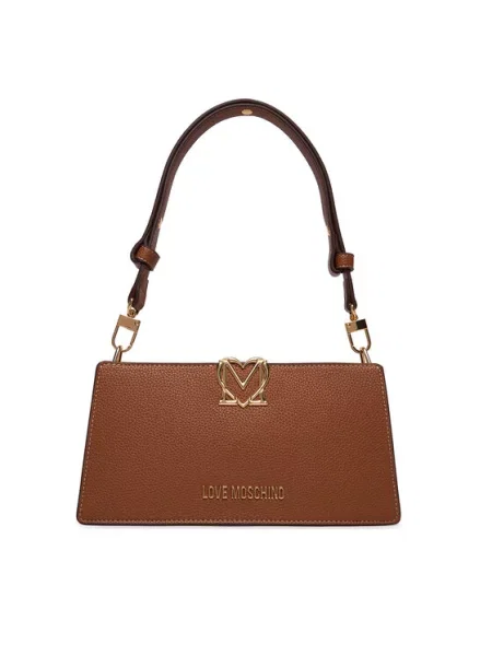 LOVE MOSCHINO Ročna torba rjava