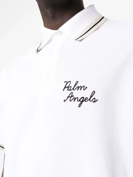Polo Palm Angels με κέντημα λευκό