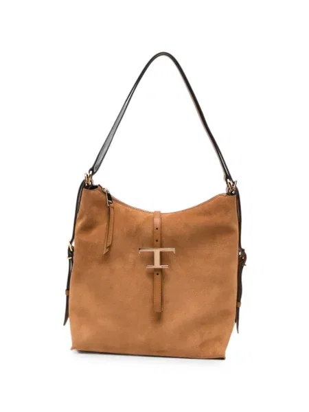 Geantă shopper Tod's din piele de căprioară