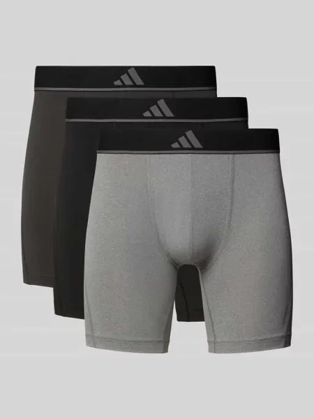 Obcisłe bokserki z elastycznym z logo w zestawie 3 szt. Adidas Sportswear