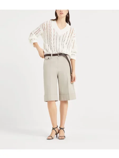 Pulover Brunello Cucinelli alb