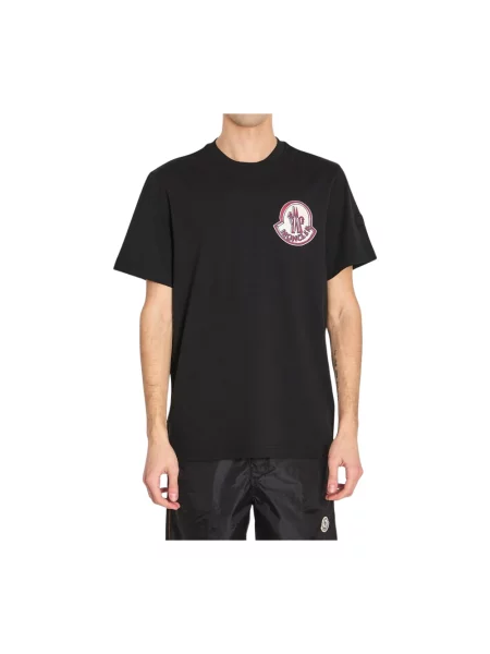 Koszulka Moncler z logo czarna