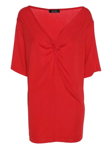 Tricou Basler cu decolteu în V roșu