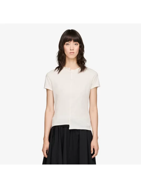 Tricou Fitted Short Sleeve Tee Chalk White L alb
