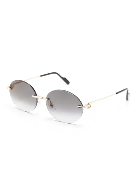 Saulės akiniai Cartier Eyewear auksinė