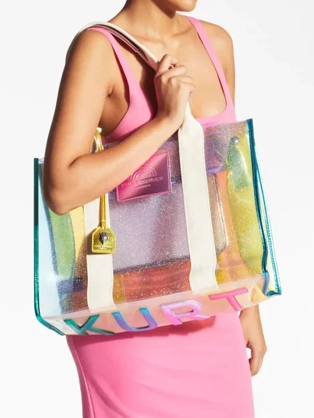 Geantă shopper Kurt Geiger London roz