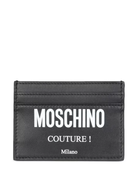 Portofel Moschino cu imagine negru