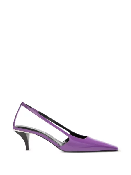 Pantofi cu toc Gucci slingback violet