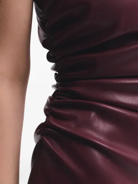 Rochie mini Lika drapată roșu