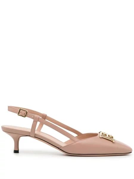 Pantofi cu toc Bally roz