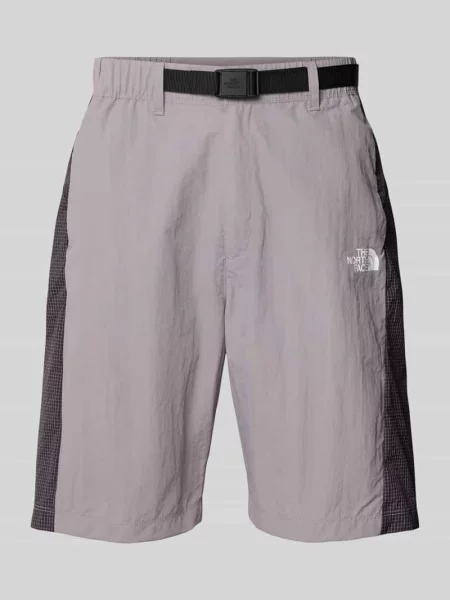 Szorty z logo i pasek The North Face szare
