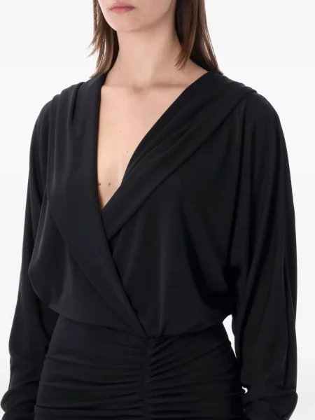 Rochie mini The Andamane cu glugă de costum negru