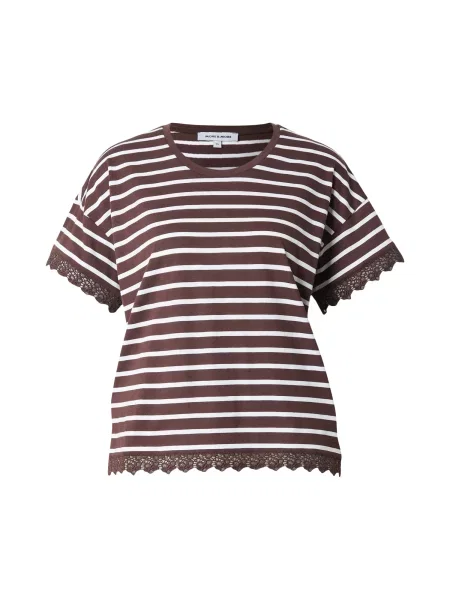 MORE & MORE Tricou ciocolatiu alb