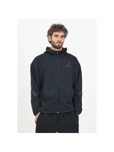 Bluza rozpinana z kapturem Adidas czarna