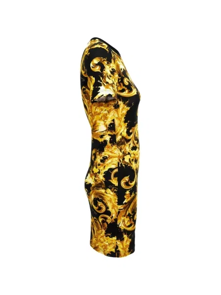 Rochie din denim Versace Jeans Couture negru