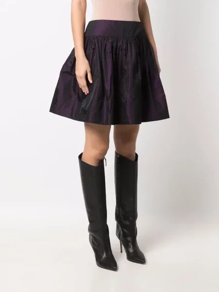 Zvonová mini mini sukně Christian Dior Pre-owned fialová