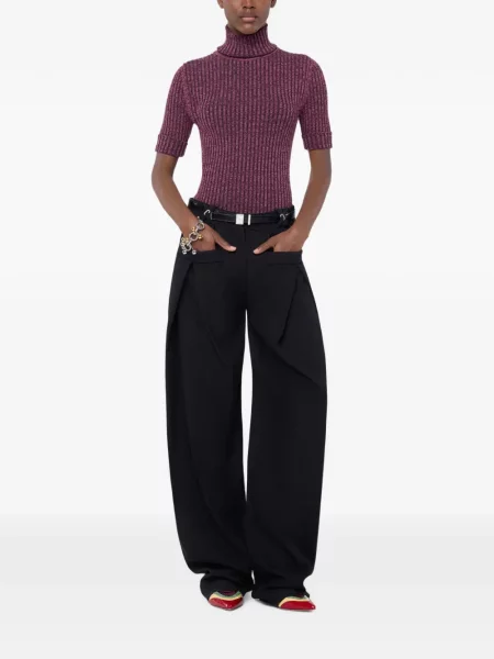 Pantaloni Rabanne de lână negru