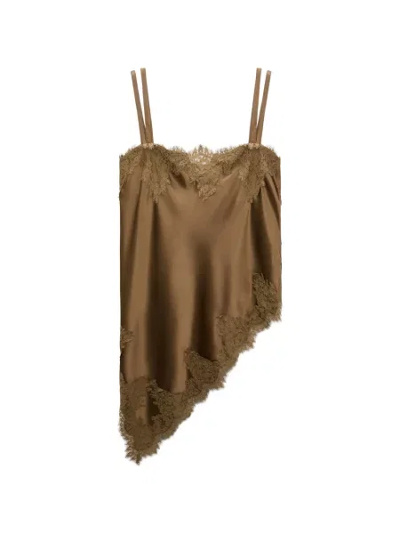 Top Dorothee Schumacher din dantelă maro