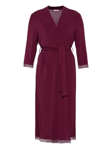 Халат Eres с дантела виолетово