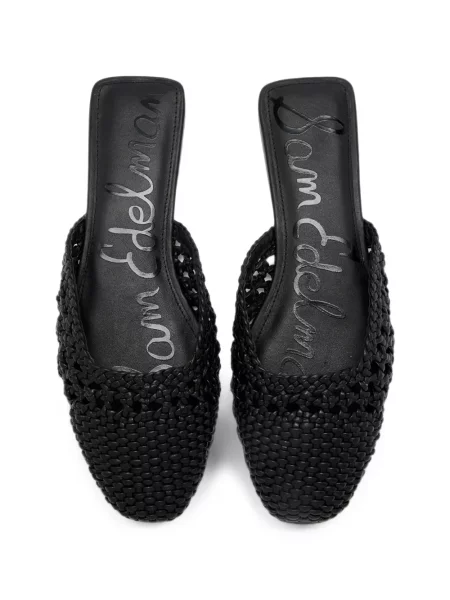 Papuci tip mules Sam Edelman fără toc negru