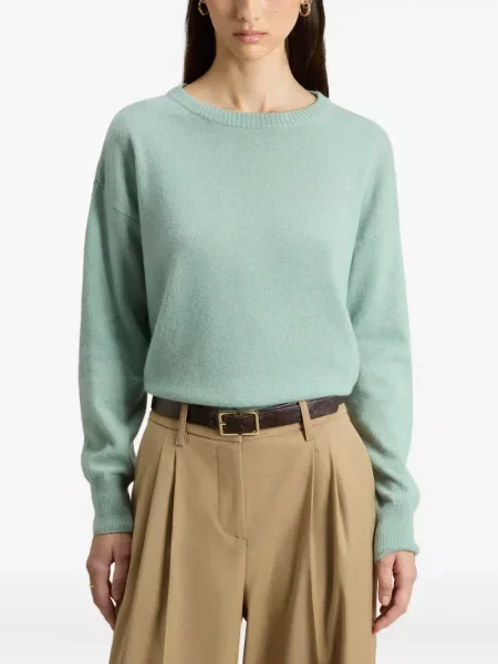 Pulover Woolrich cu decolteu rotund verde