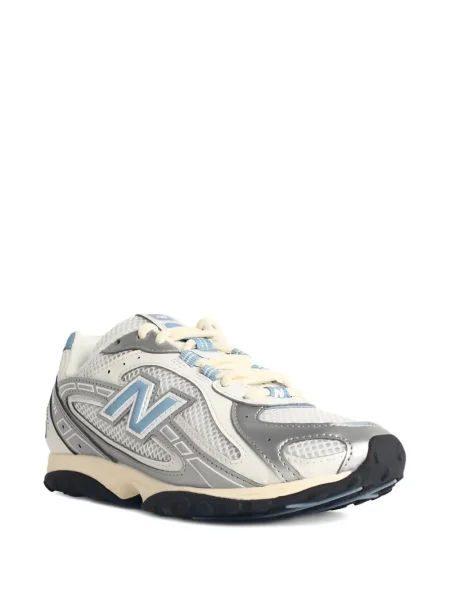 Sneakerși New Balance 574 din piele de căprioară alb
