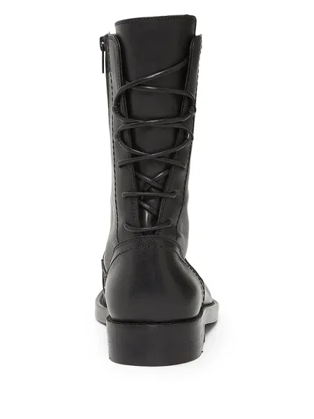 Cizme scurte Ann Demeulemeester biker negru