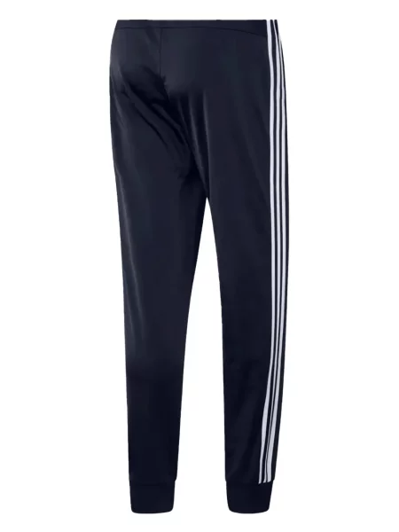 Tricou polo Adidas cu dungi alergare cu autograf negru