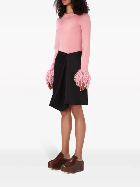 Asimetriškas drapiruotas sijonas Jw Anderson juoda