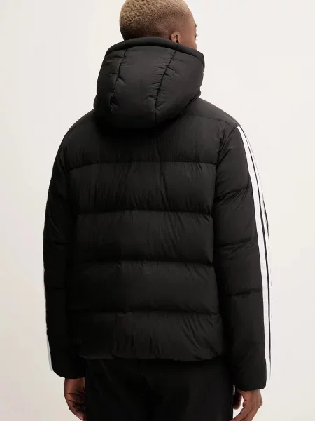 Csíkos kabát Adidas fekete