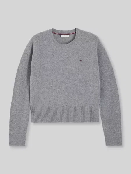 Sweter o kroju slim fit z czystej wełny Tommy Hilfiger