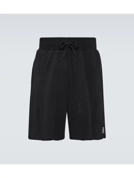 Pantaloni scurți Undercover tricotate negru