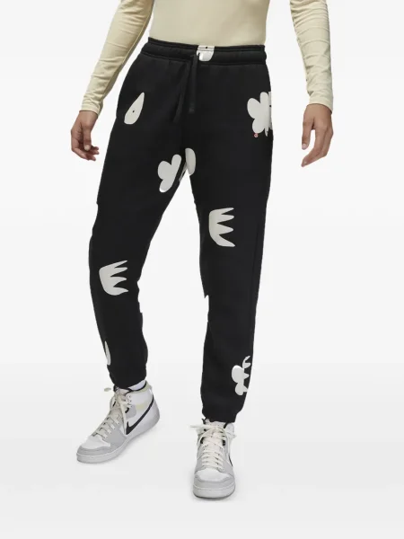 Pantaloni Jordan din fleece negru