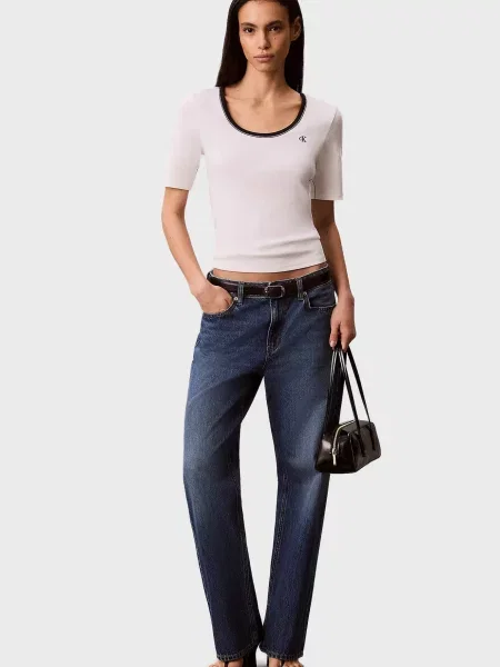 Дитяча футболка Calvin Klein Jeans біла