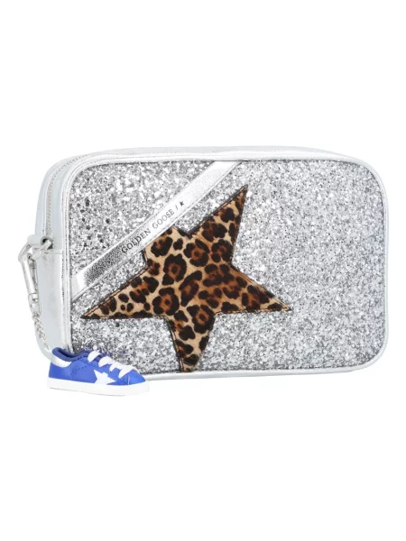 Torebka Golden Goose skórzana szara