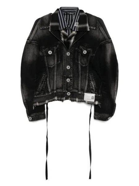 Kurtka jeansowa Maison Mihara Yasuhiro czarna