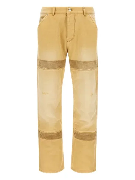Pantaloni Wales Bonner de catifea cord galben