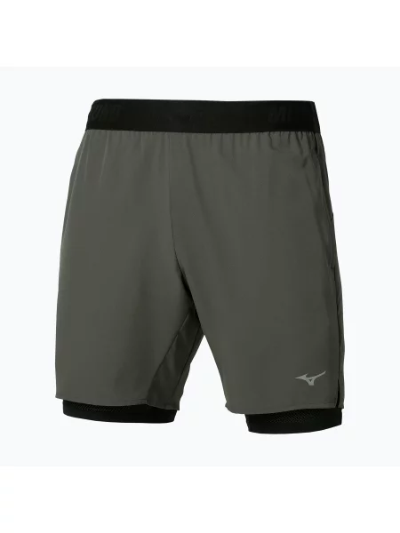 Pantaloni scurți de alergare pentru bărbați Mizuno Core Inches forest night