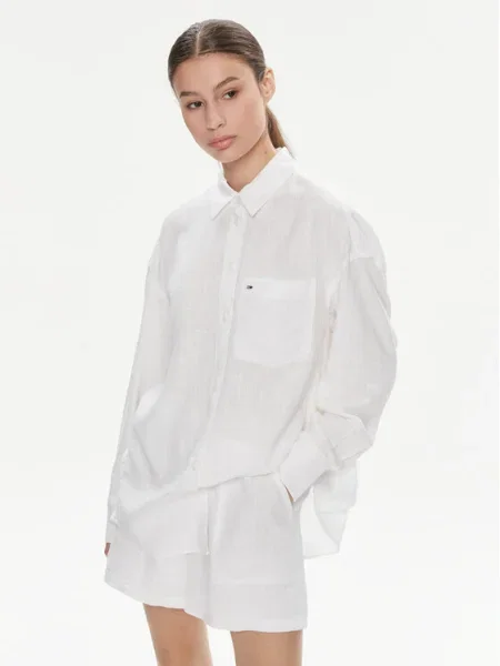 Tommy Jeans Cămașă alb