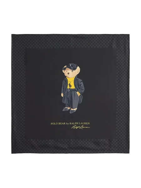 Mănuși Polo Ralph Lauren de mătase negru