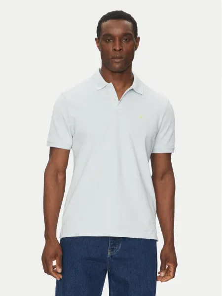 Поло тениска Calvin Klein Jeans с къс ръкав синьо