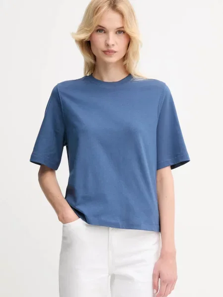 Тениска United Colors of Benetton дамска лилаво синьо