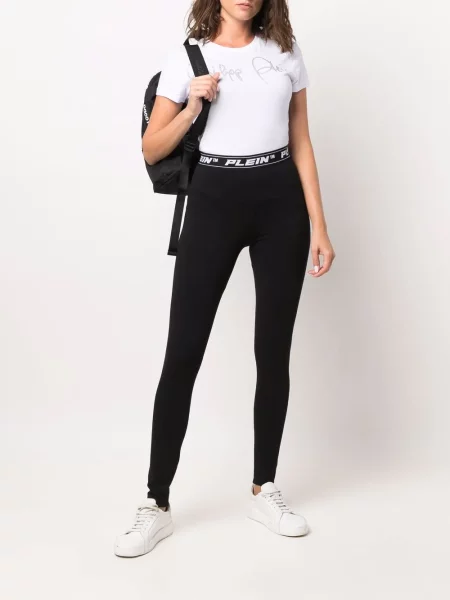 Kalnų krištolas marškinėliai Philipp Plein balta