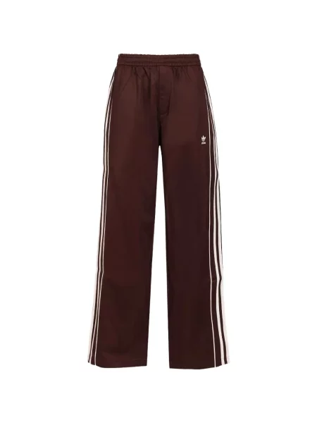 Pantaloni Adidas cu dungi alergare maro